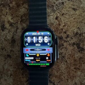 Black Smartwatch with Fitness Display - Unbranded